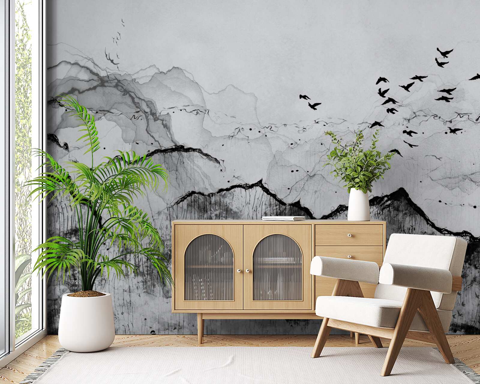 Fotobehang inktschrijven in vintage-stijl