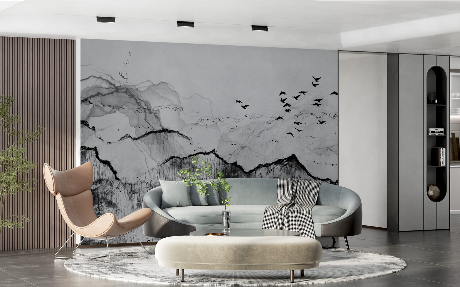 Fotobehang inktschrijven in vintage-stijl