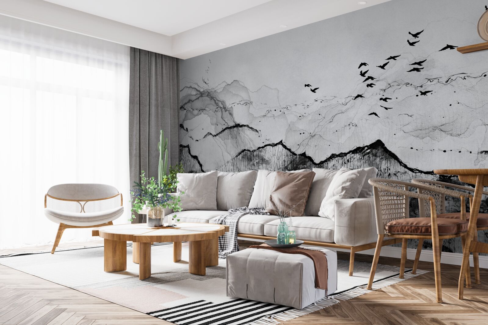 Fotobehang inktschrijven in vintage-stijl