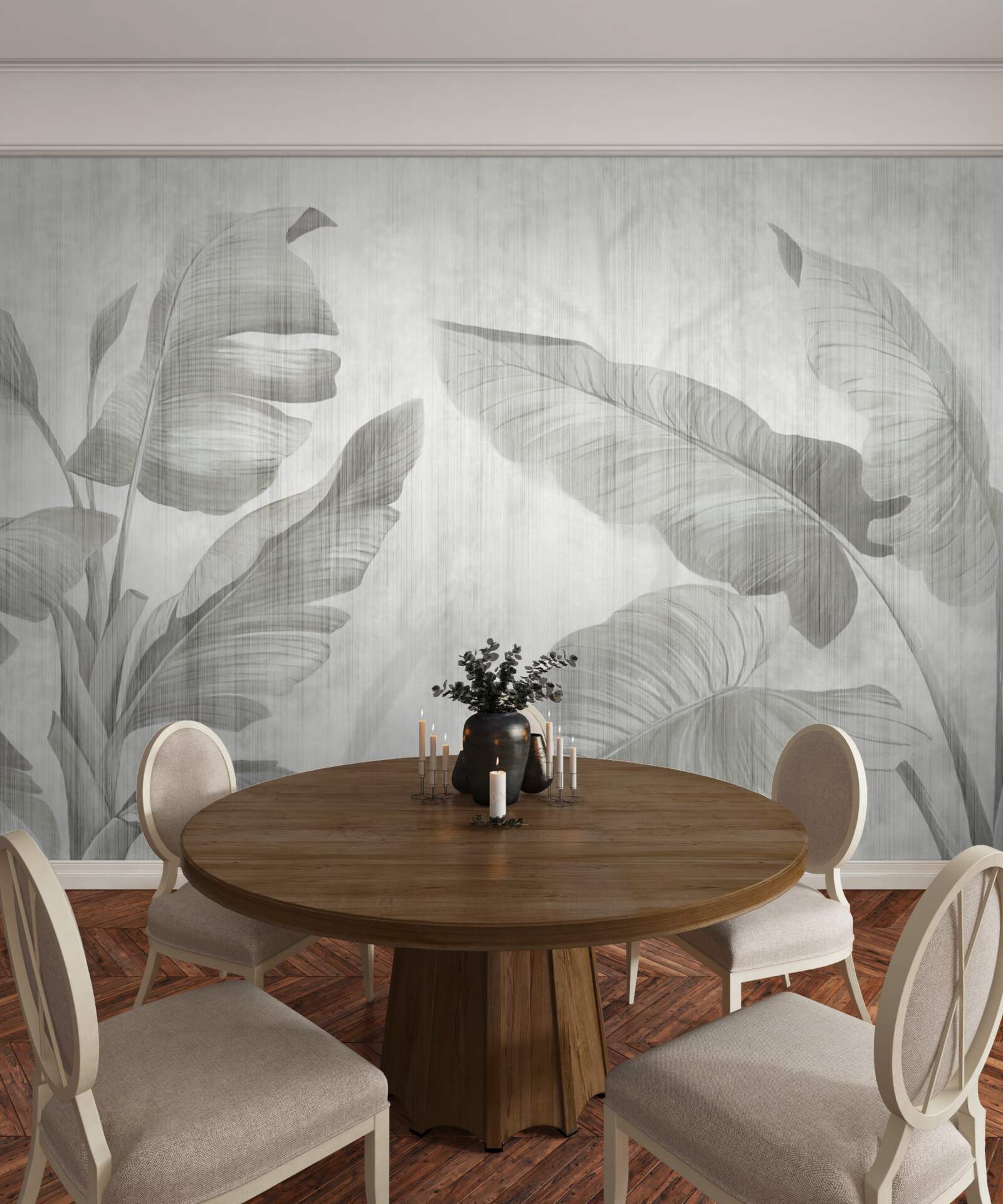 Fotobehang tropische palmbladeren