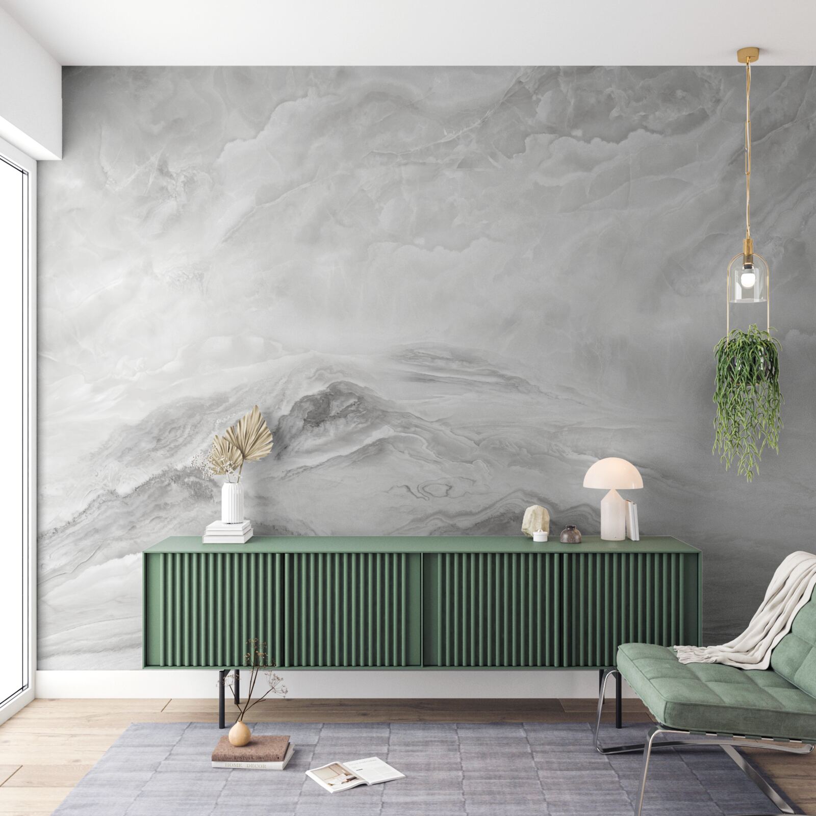 Fotobehang achtergrond met witte marmeren textuur