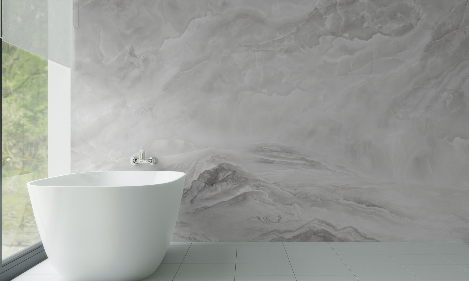 Fotobehang achtergrond met witte marmeren textuur