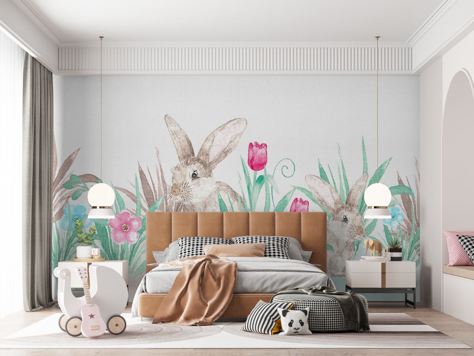 Fotobehang familie hazen