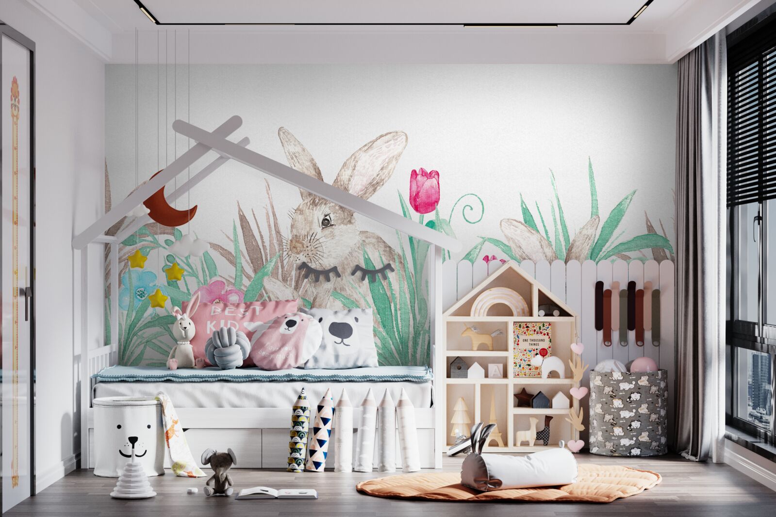 Fotobehang familie hazen