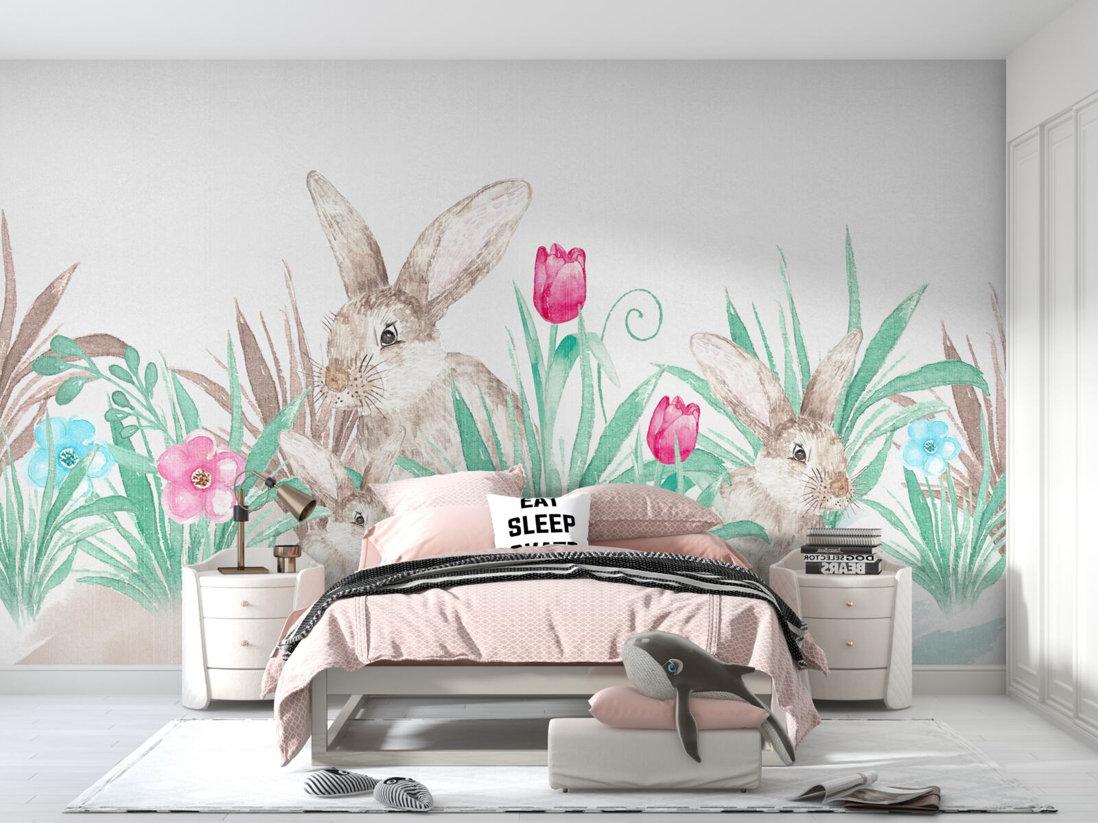 Fotobehang familie hazen