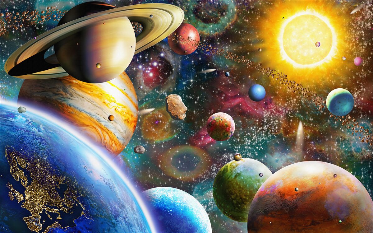 Fotobehang helder universum