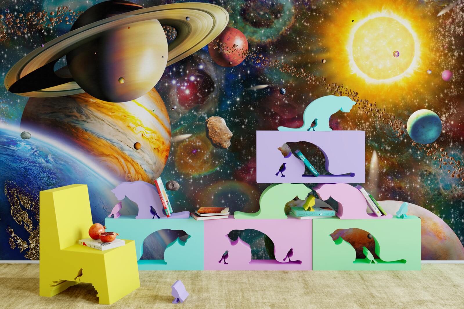 Fotobehang helder universum