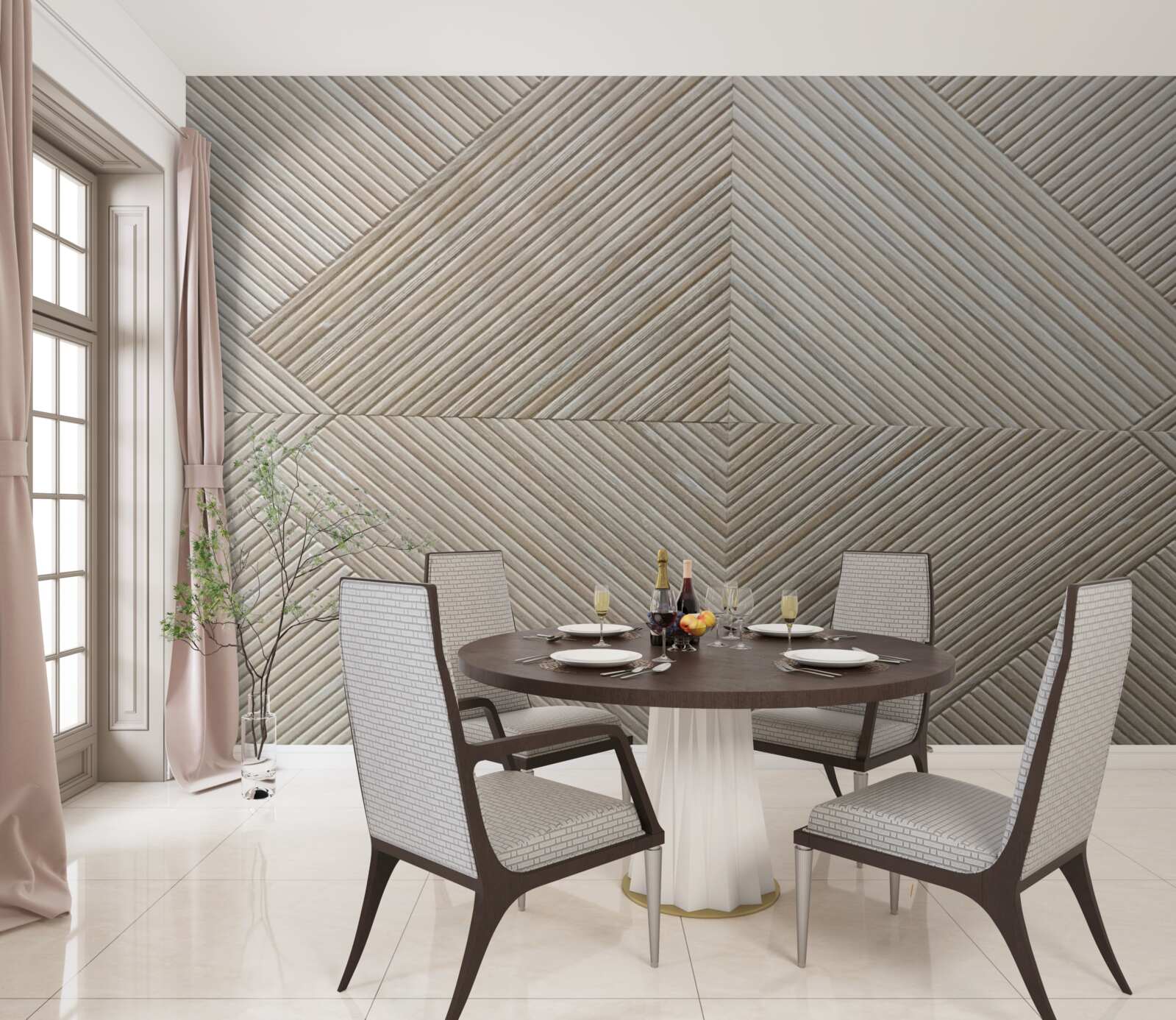 Fotobehang beige lambro