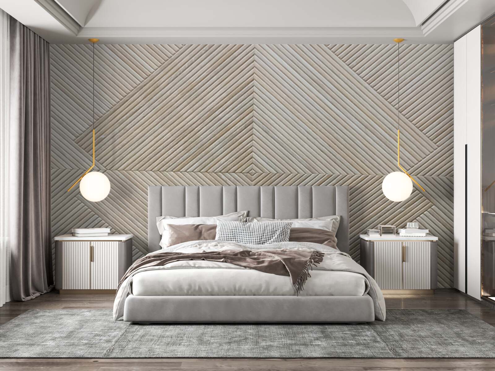 Fotobehang beige lambro