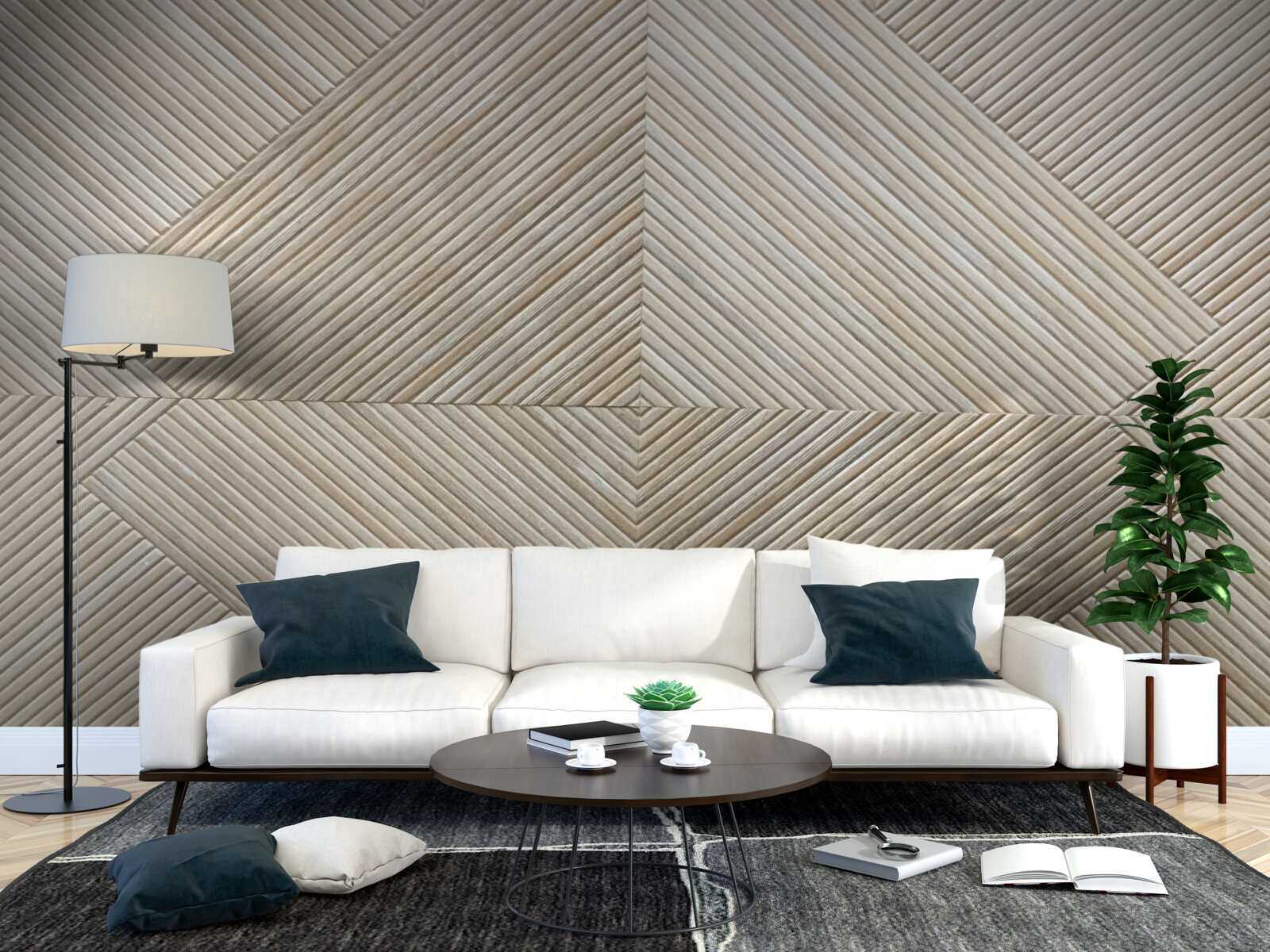 Fotobehang beige lambro