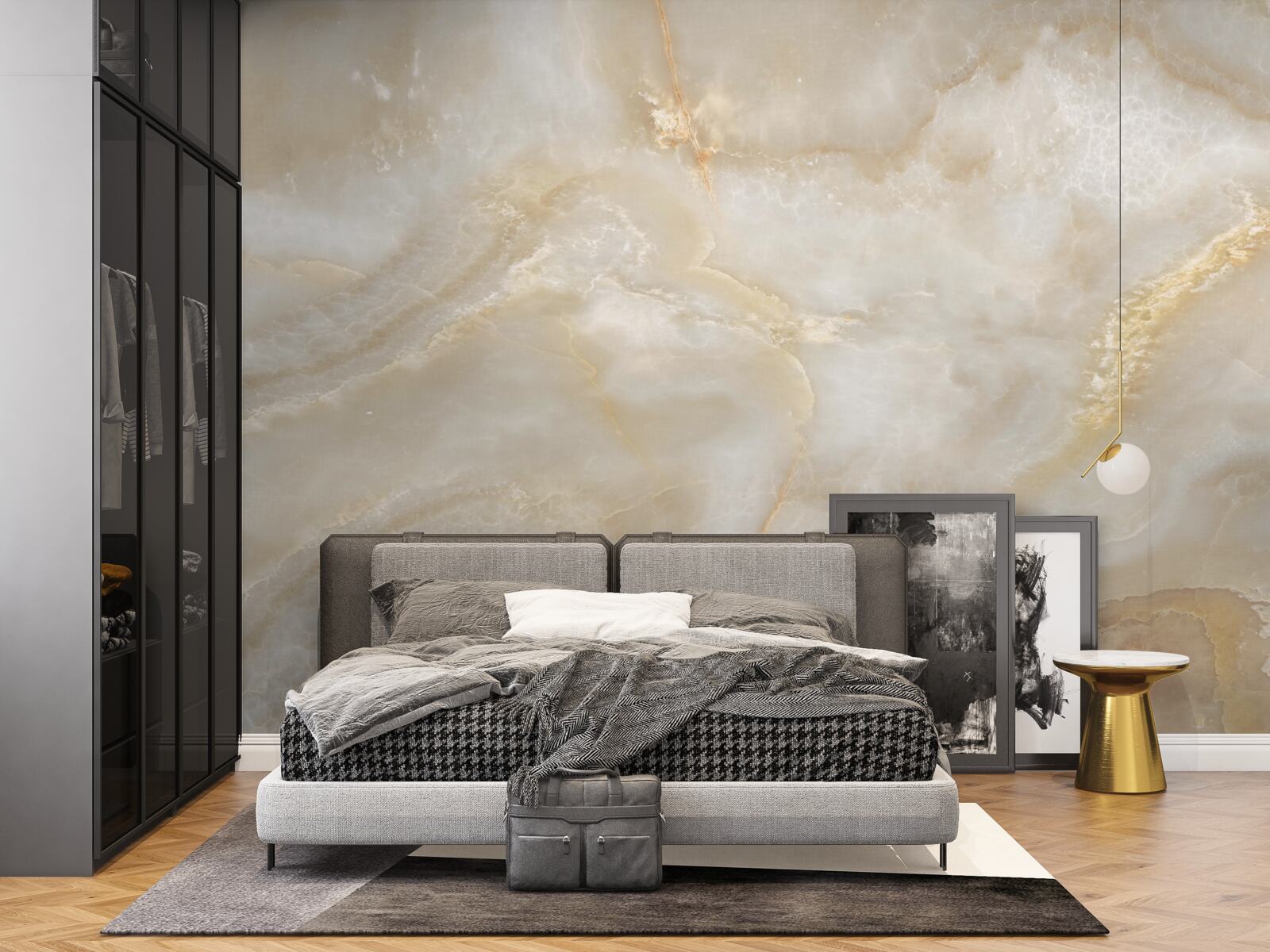 Fotobehang licht kwarts plaat