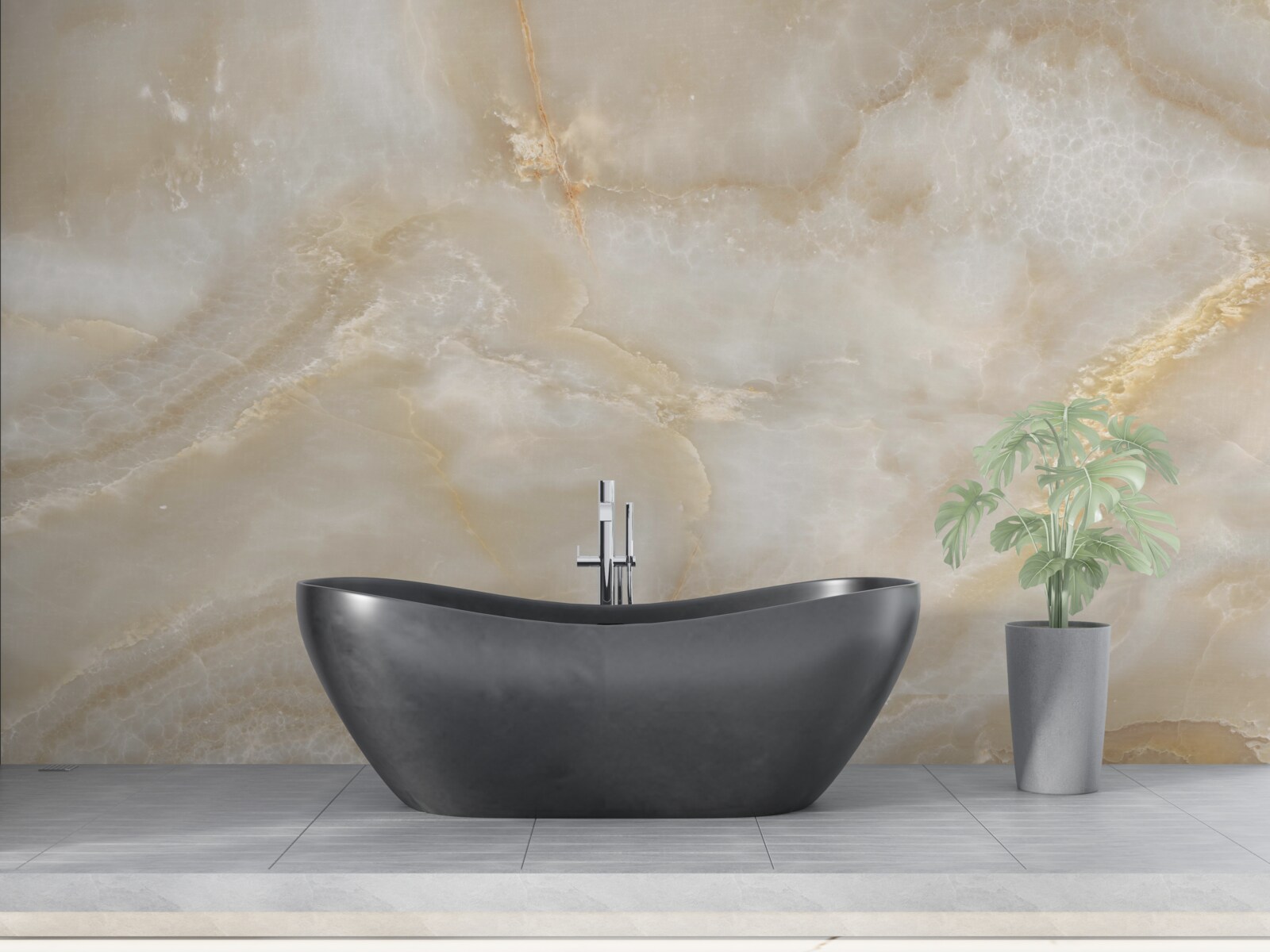 Fotobehang licht kwarts plaat