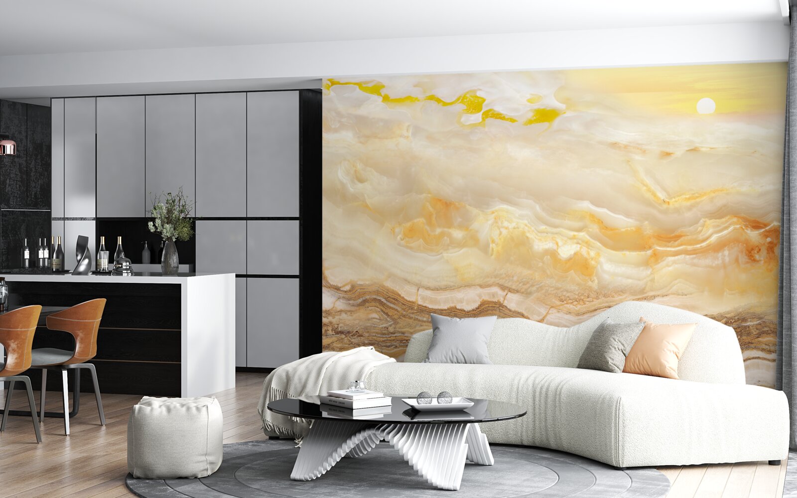 Fotobehang marmer uit de bergen