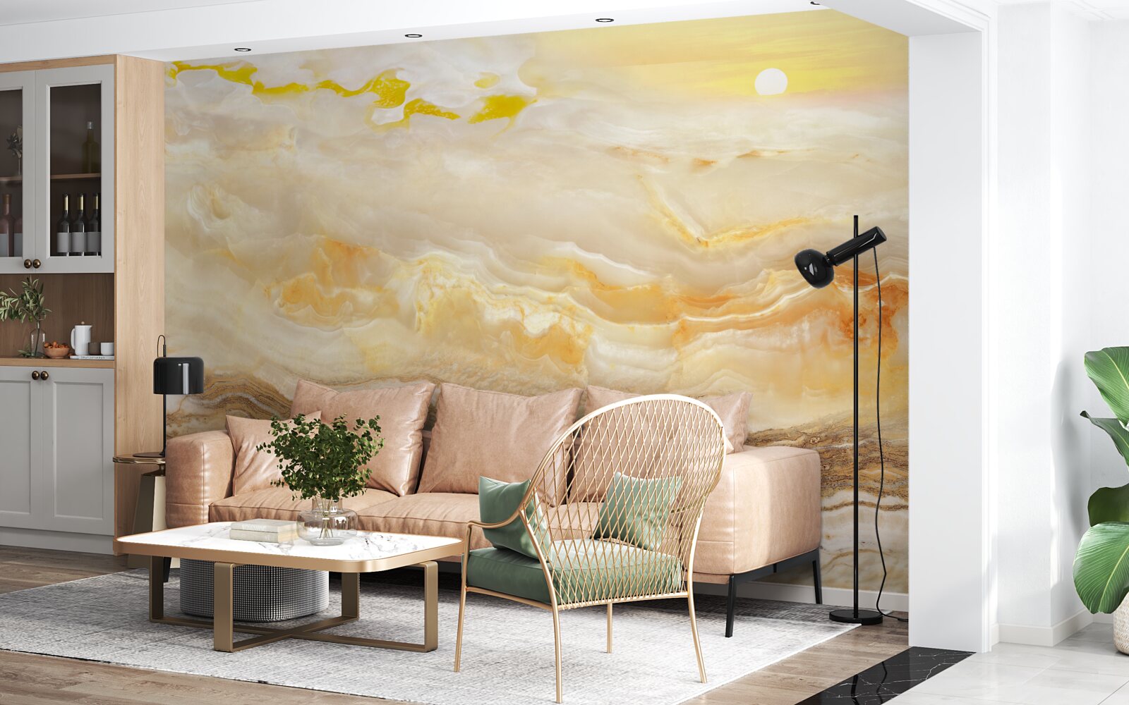 Fotobehang marmer uit de bergen