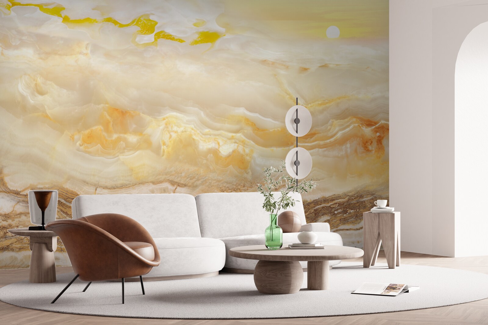 Fotobehang marmer uit de bergen