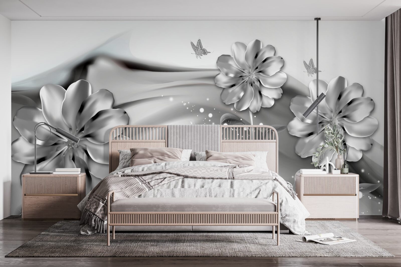 Fotobehang Aangepaste schaduwcontouren