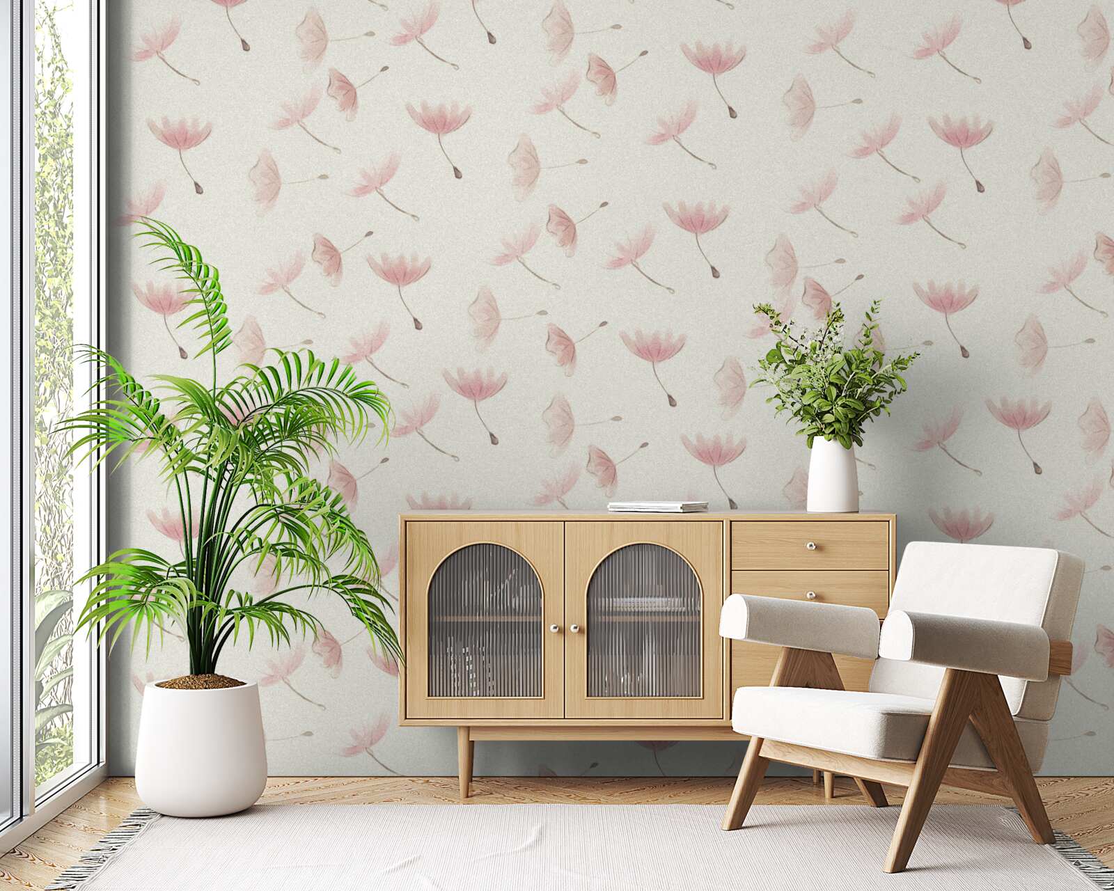 Fotobehang talrijke kleine bloemen