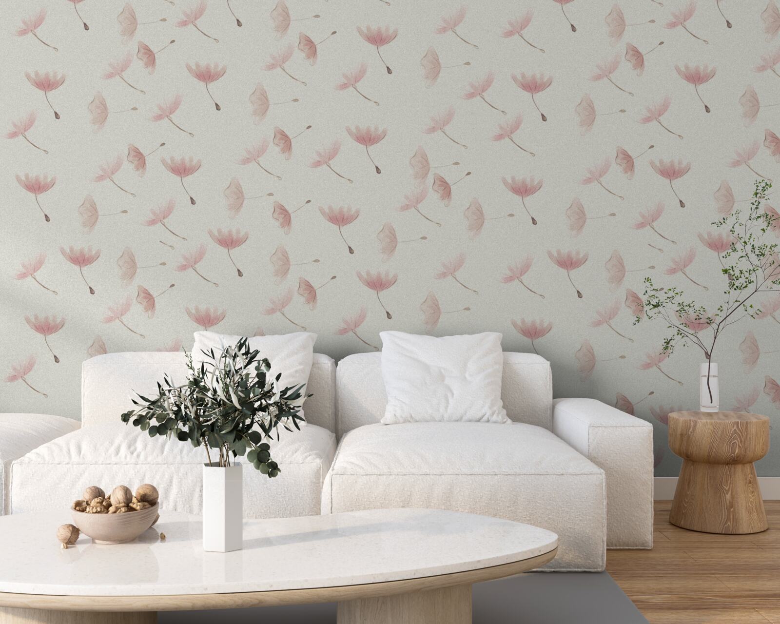 Fotobehang talrijke kleine bloemen