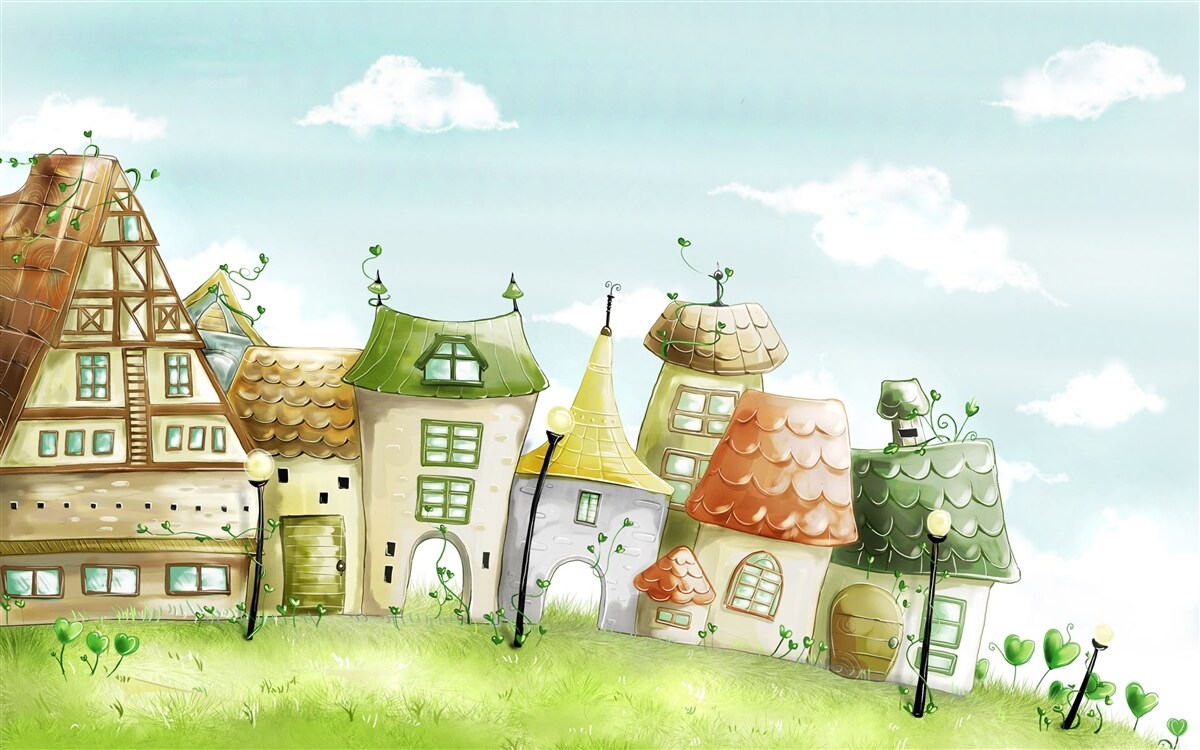 Fotobehang de stad op de foto