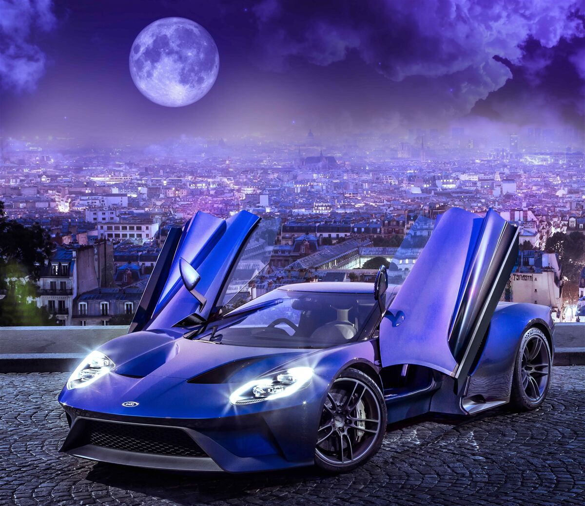 Fotobehang elegante sportwagen