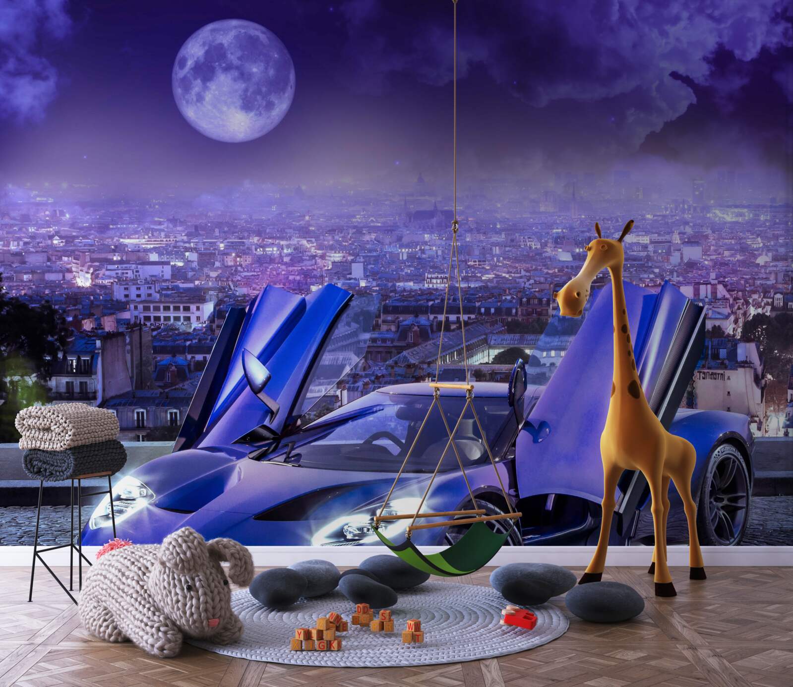 Fotobehang elegante sportwagen