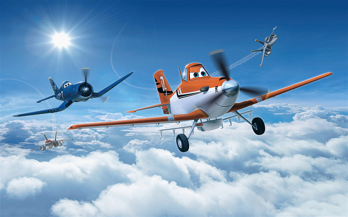 Fotobehang boordapparatuur met camera's