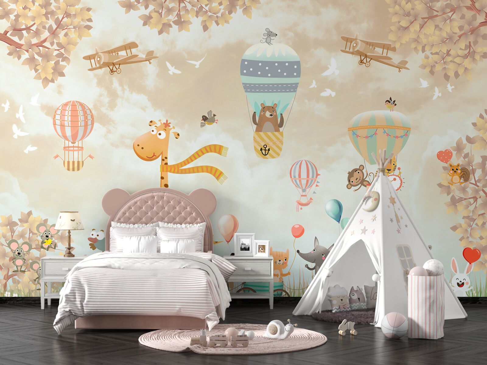 Fotobehang dieren bewegen en glijden door de lucht