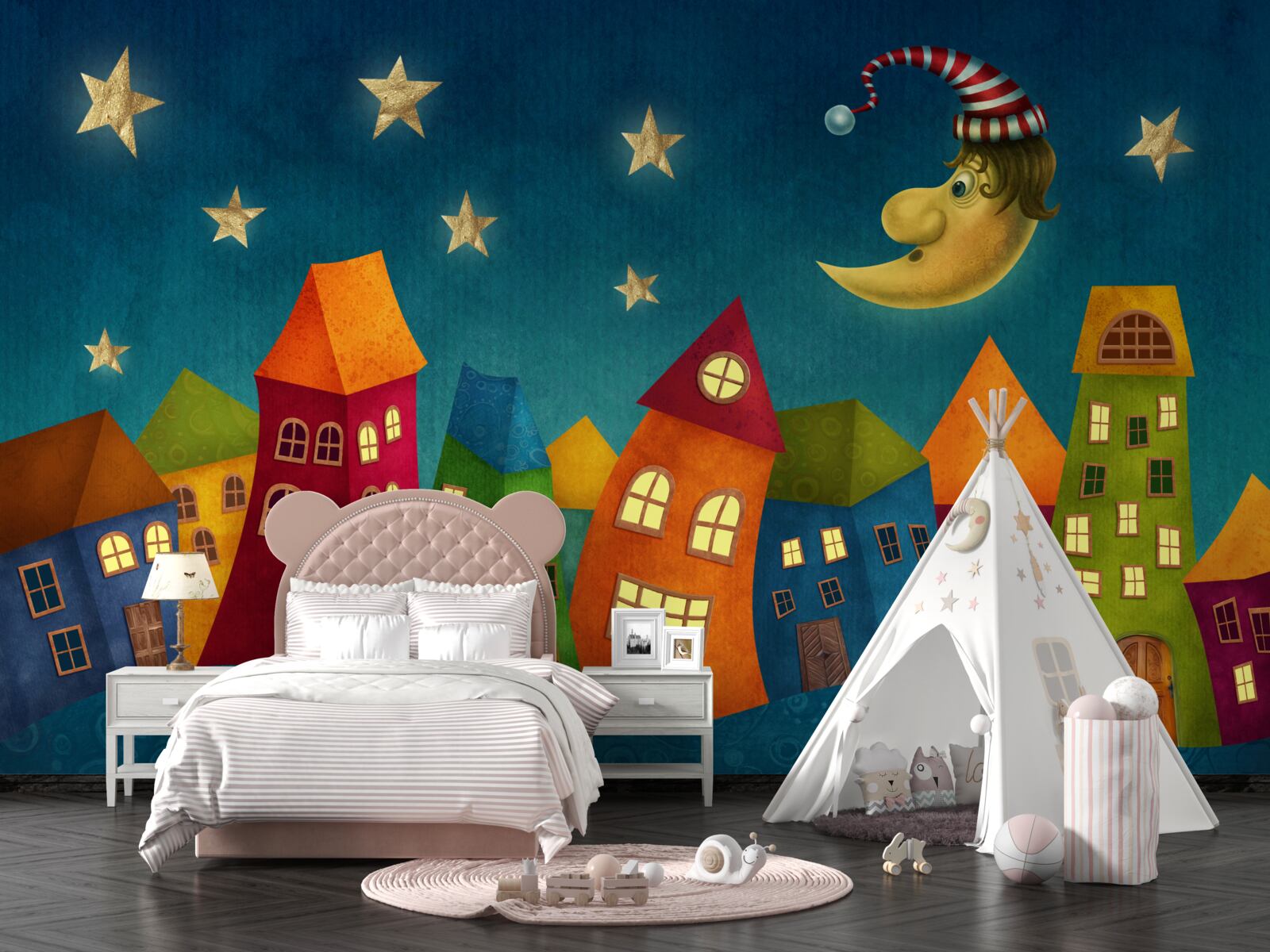 Fotobehang lichte gebouwen