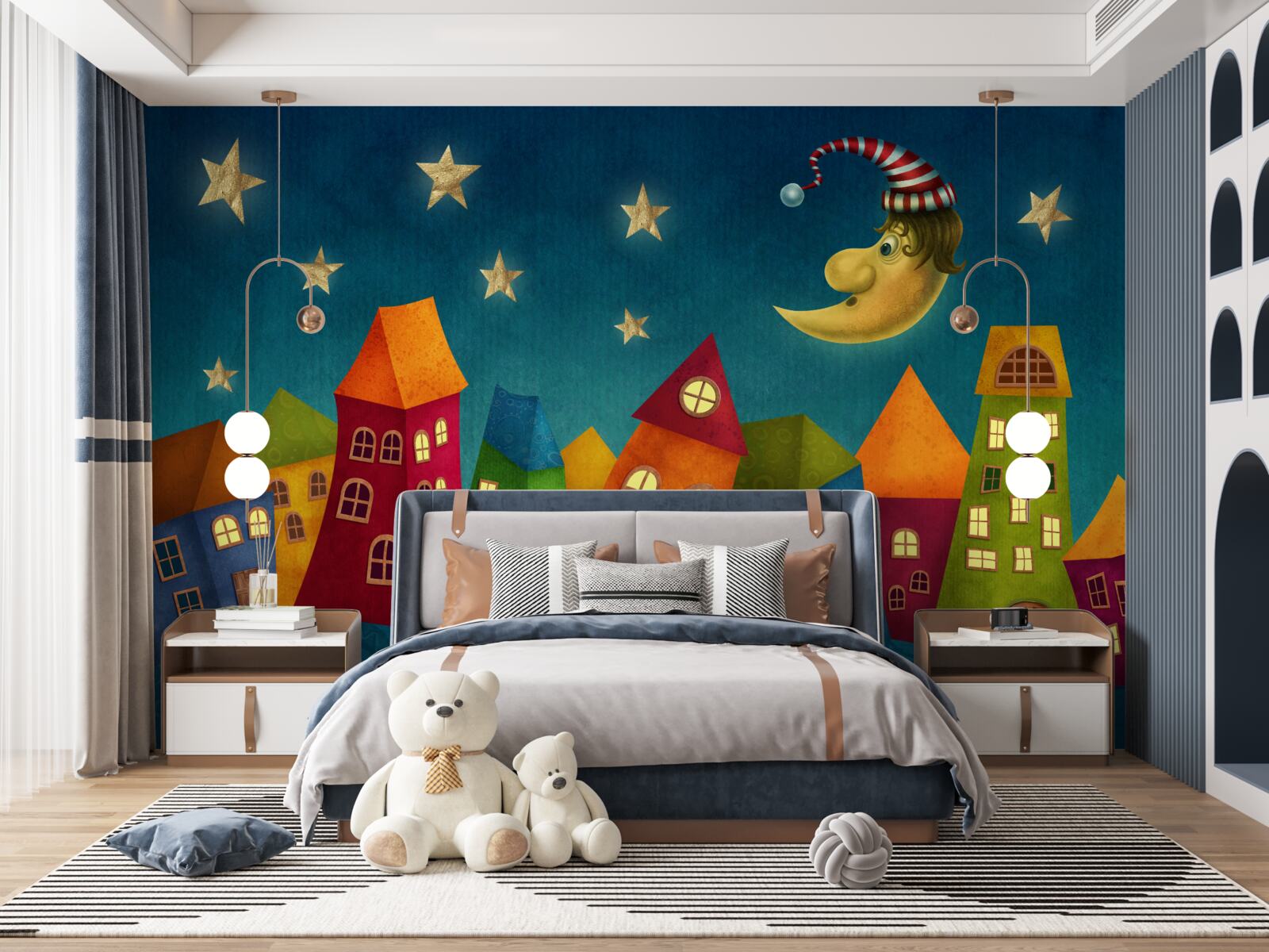 Fotobehang lichte gebouwen