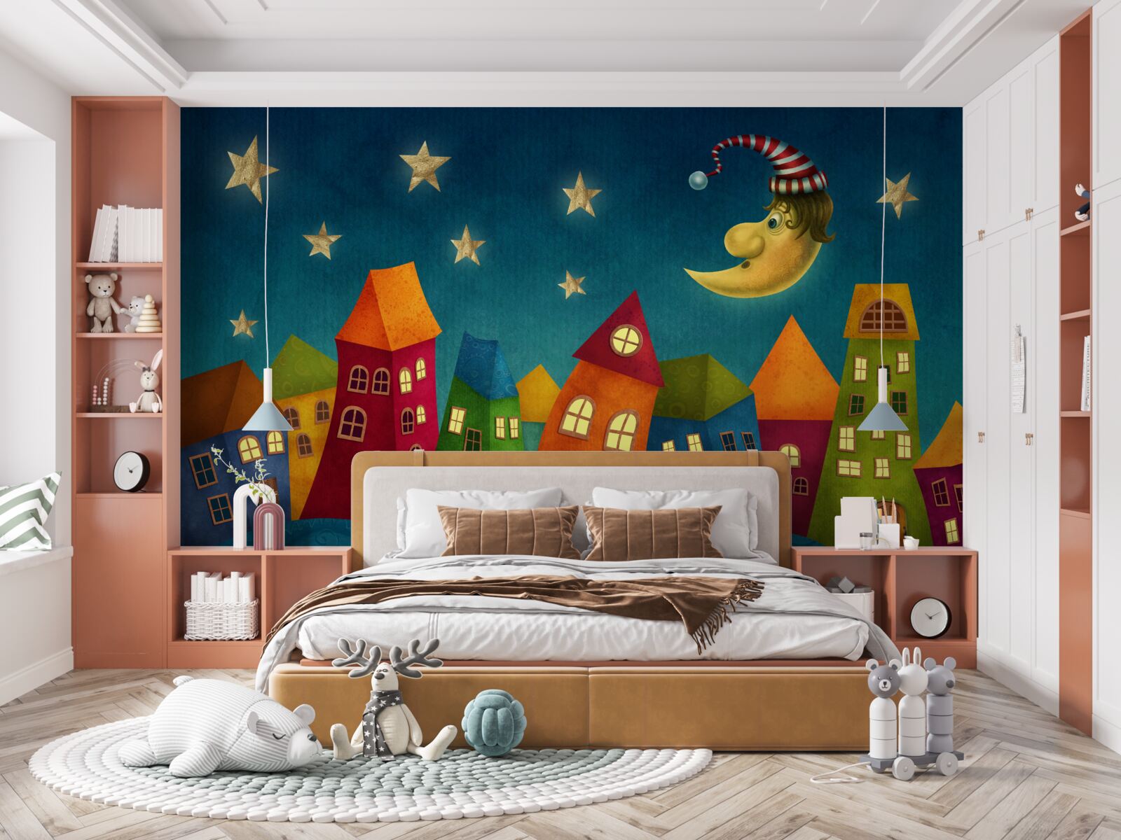 Fotobehang lichte gebouwen