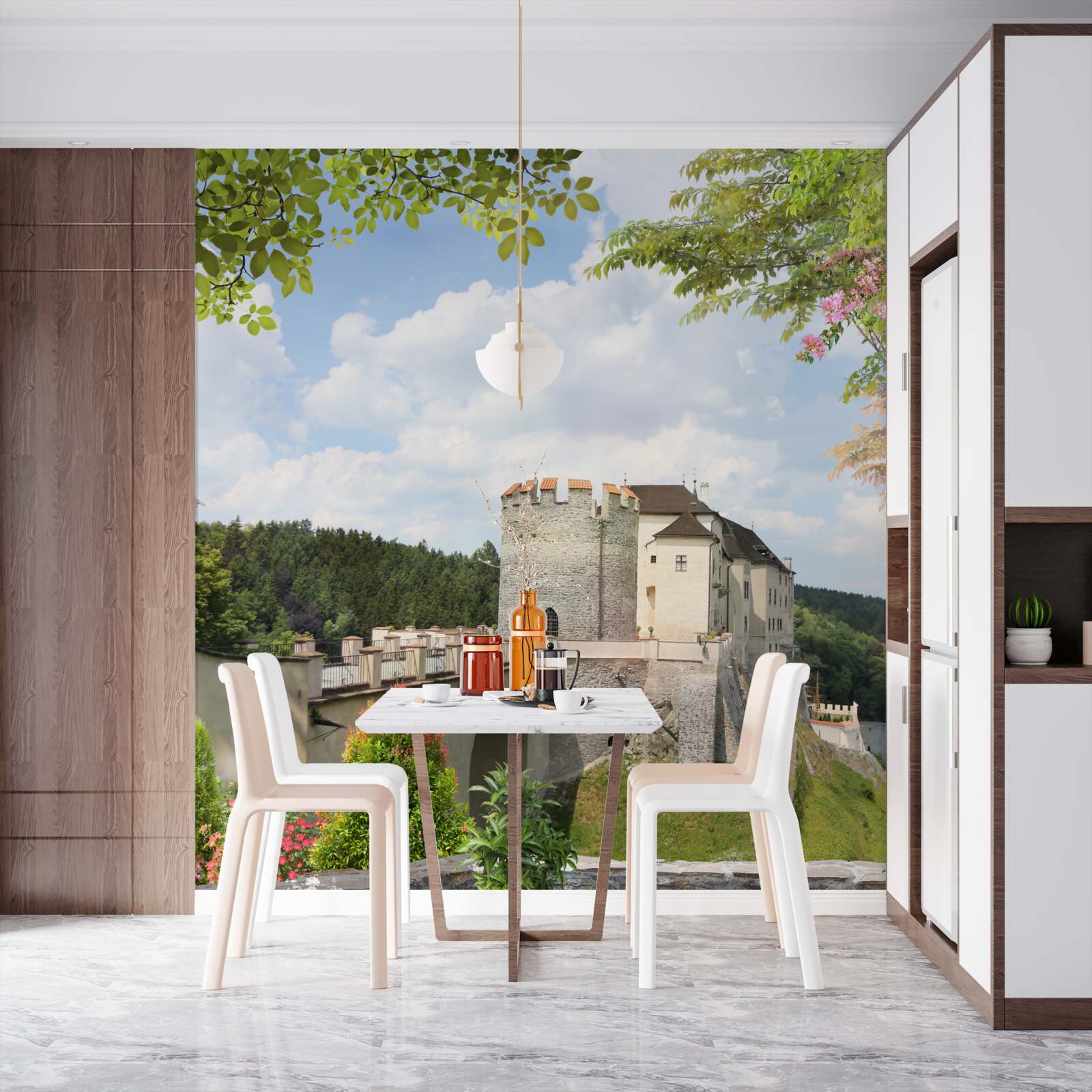 Fotobehang kasteel sternberk in tsjechië