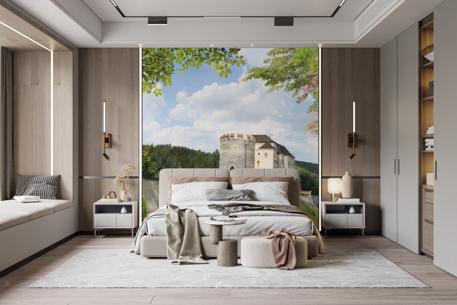 Fotobehang kasteel sternberk in tsjechië