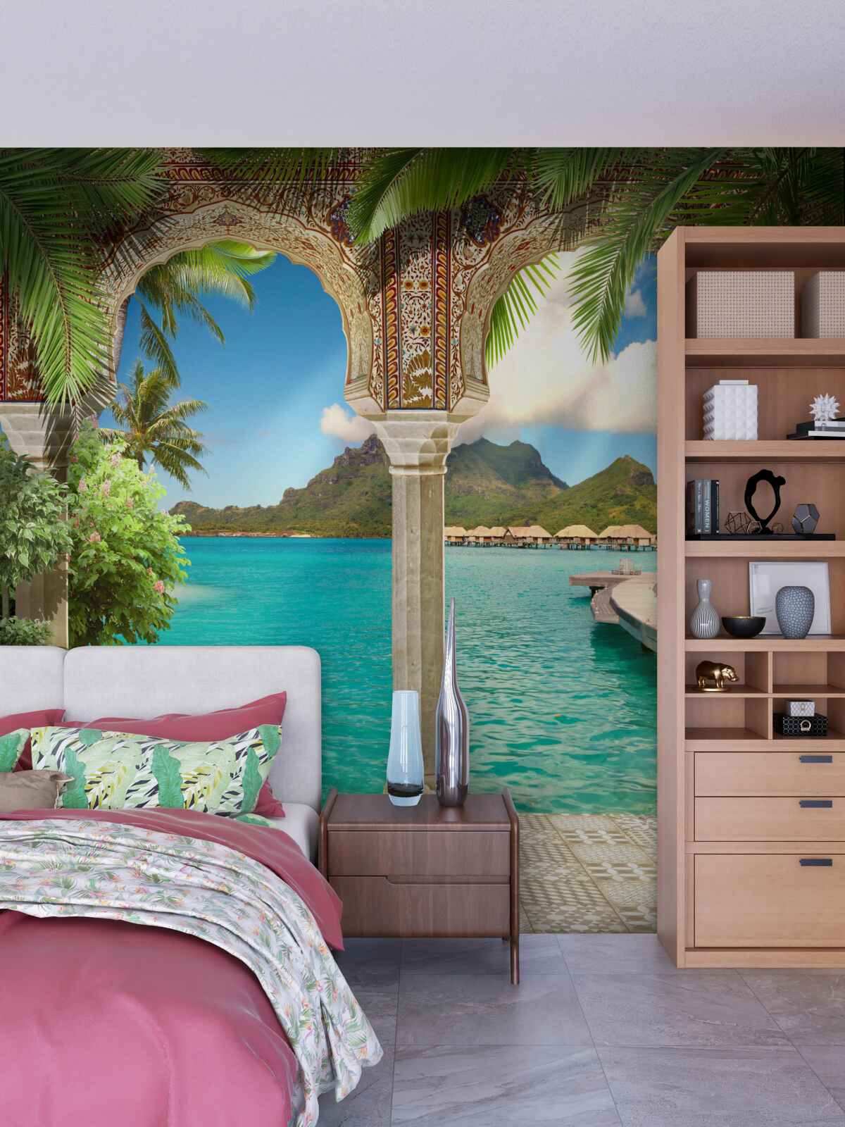 Fotobehang heerlijk terras om te ontspannen