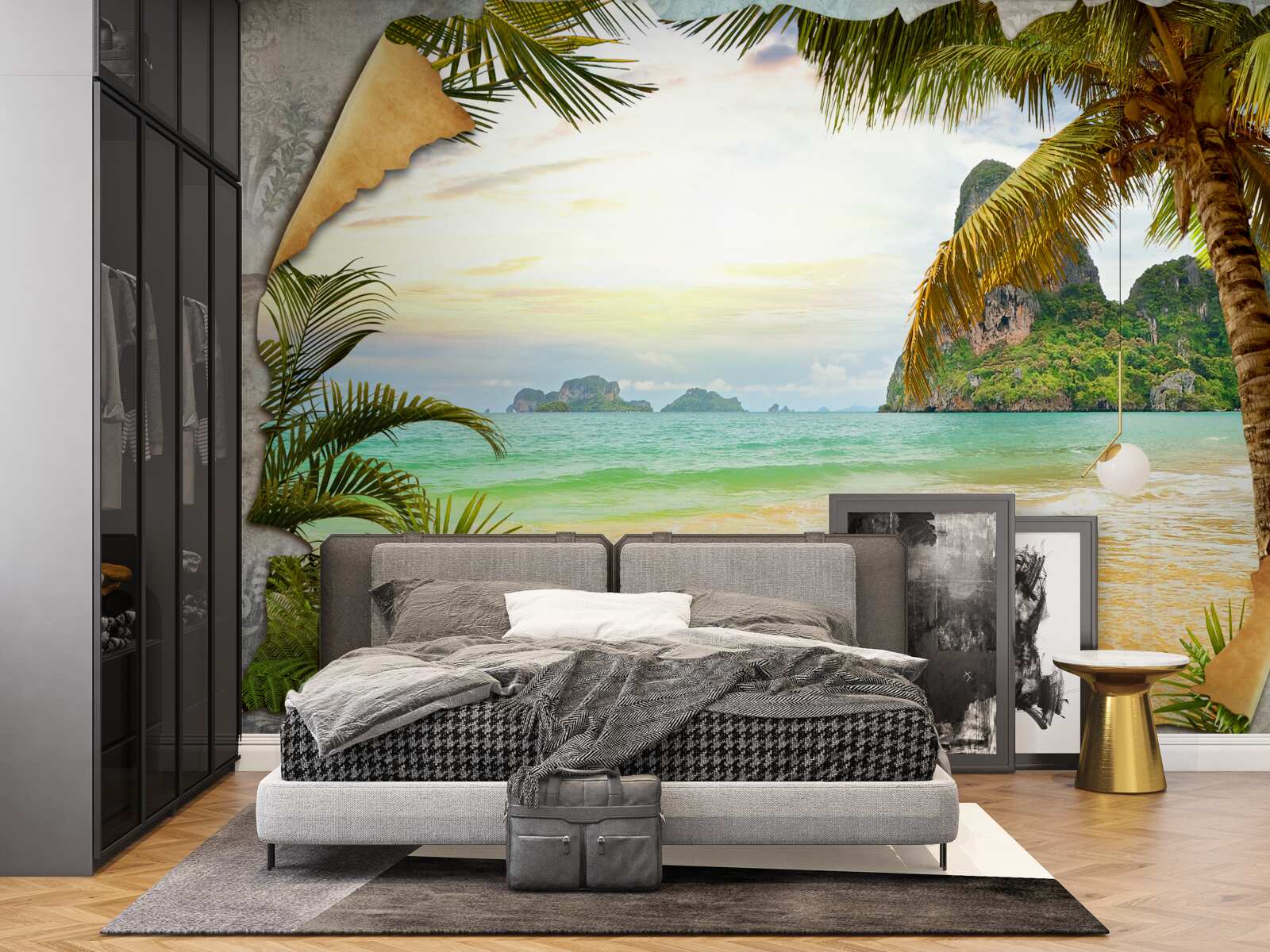 Fotobehang oceaan en kliffen