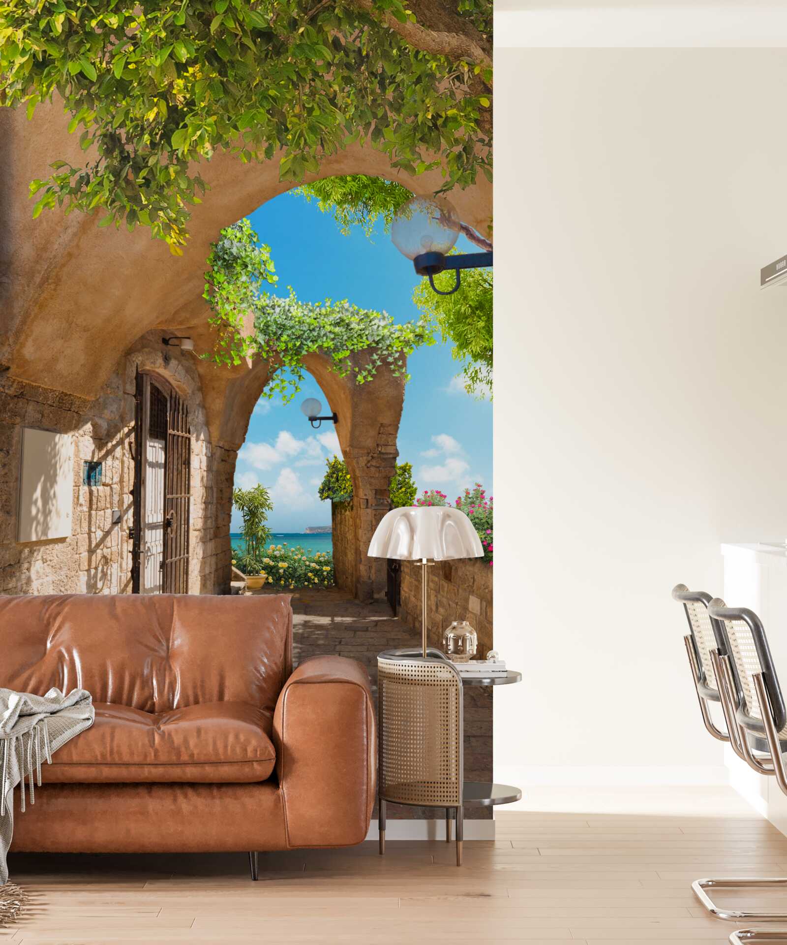 Fotobehang comfortabele hoek