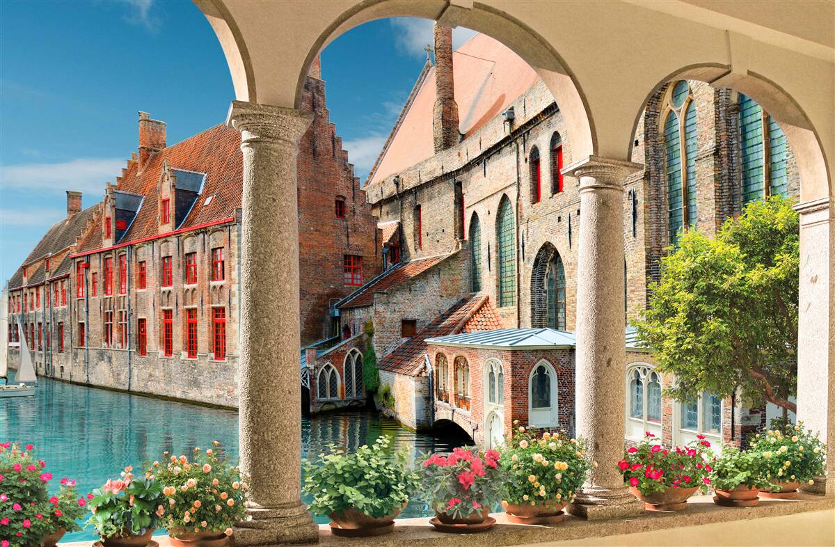 Fotobehang veranda in venice