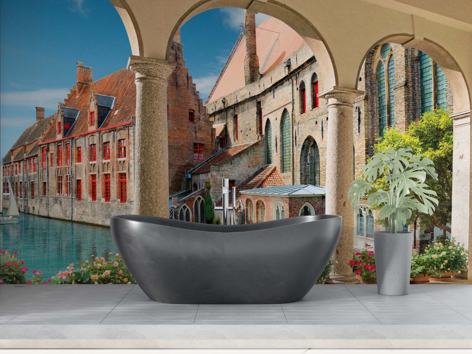 Fotobehang veranda in venice