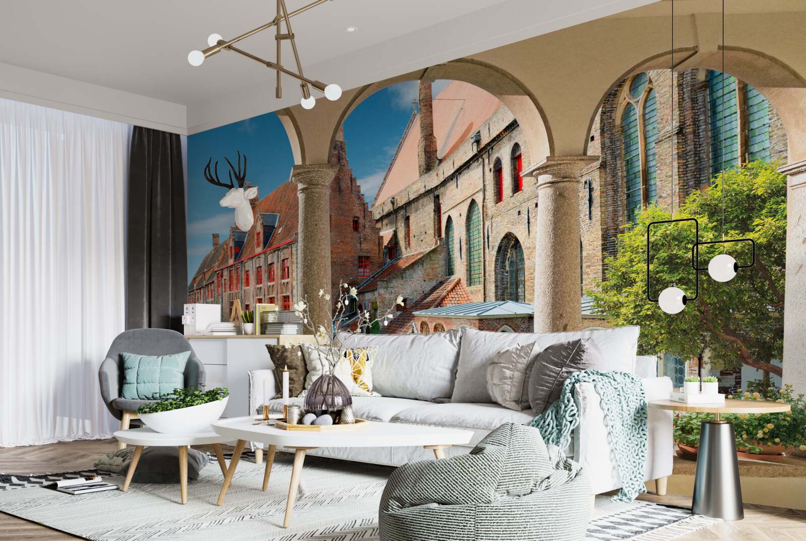 Fotobehang veranda in venice