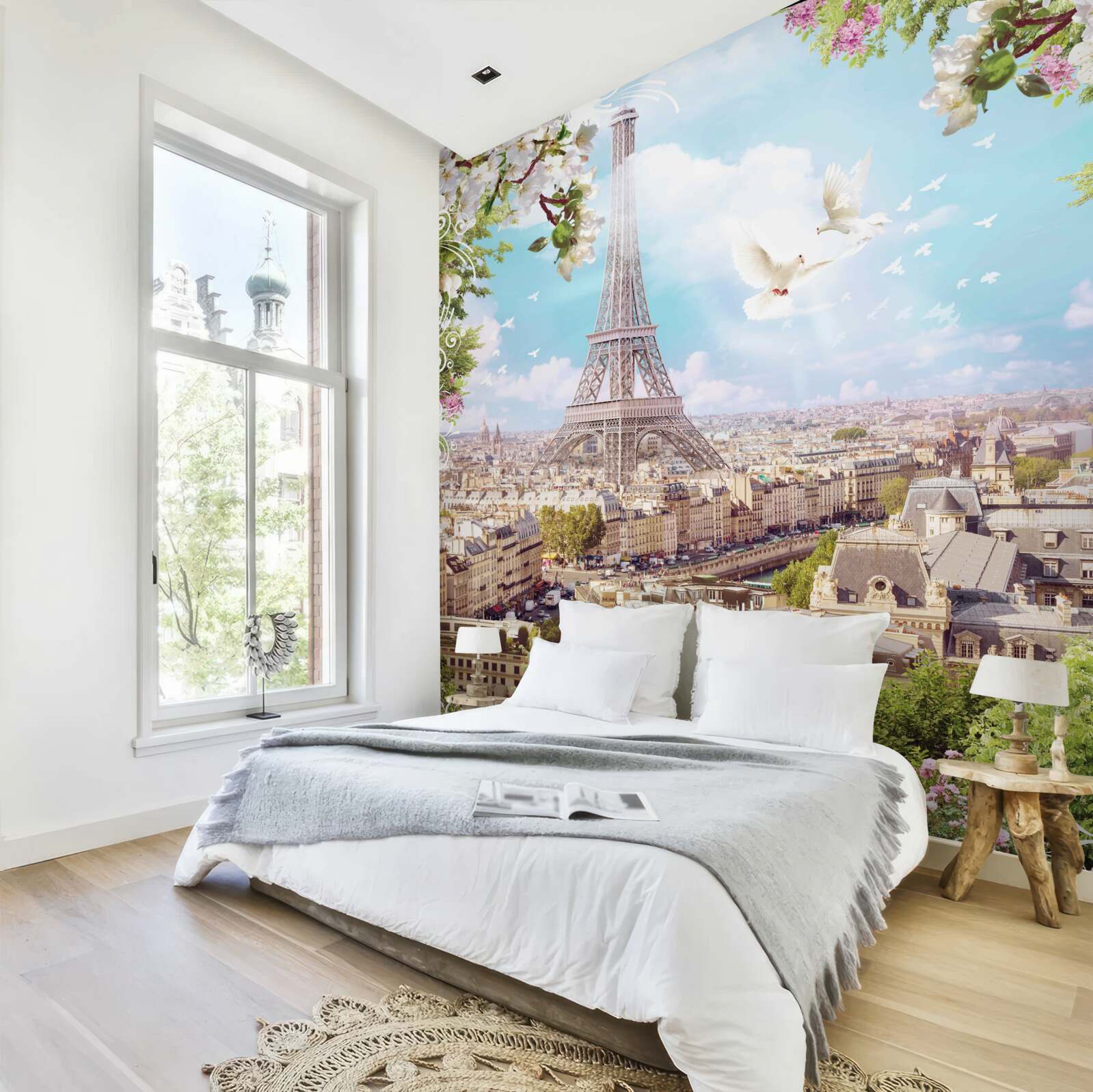 Fotobehang de gratie en charme van parijs