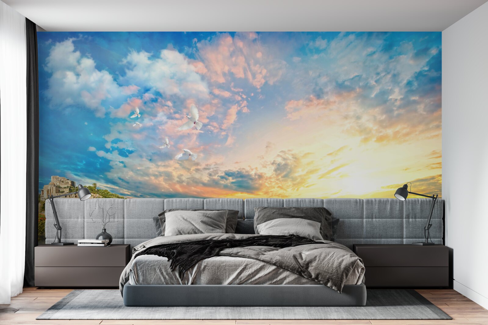 Fotobehang dolfijnen komen uit het water