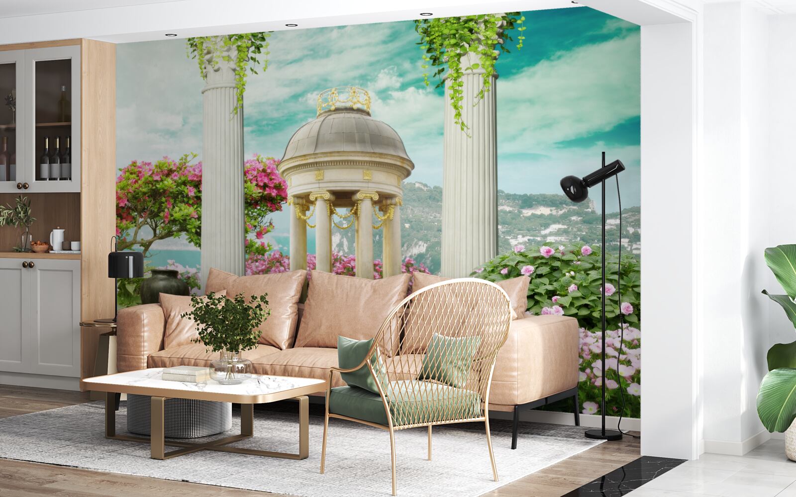 Fotobehang verbazingwekkende historische fontein