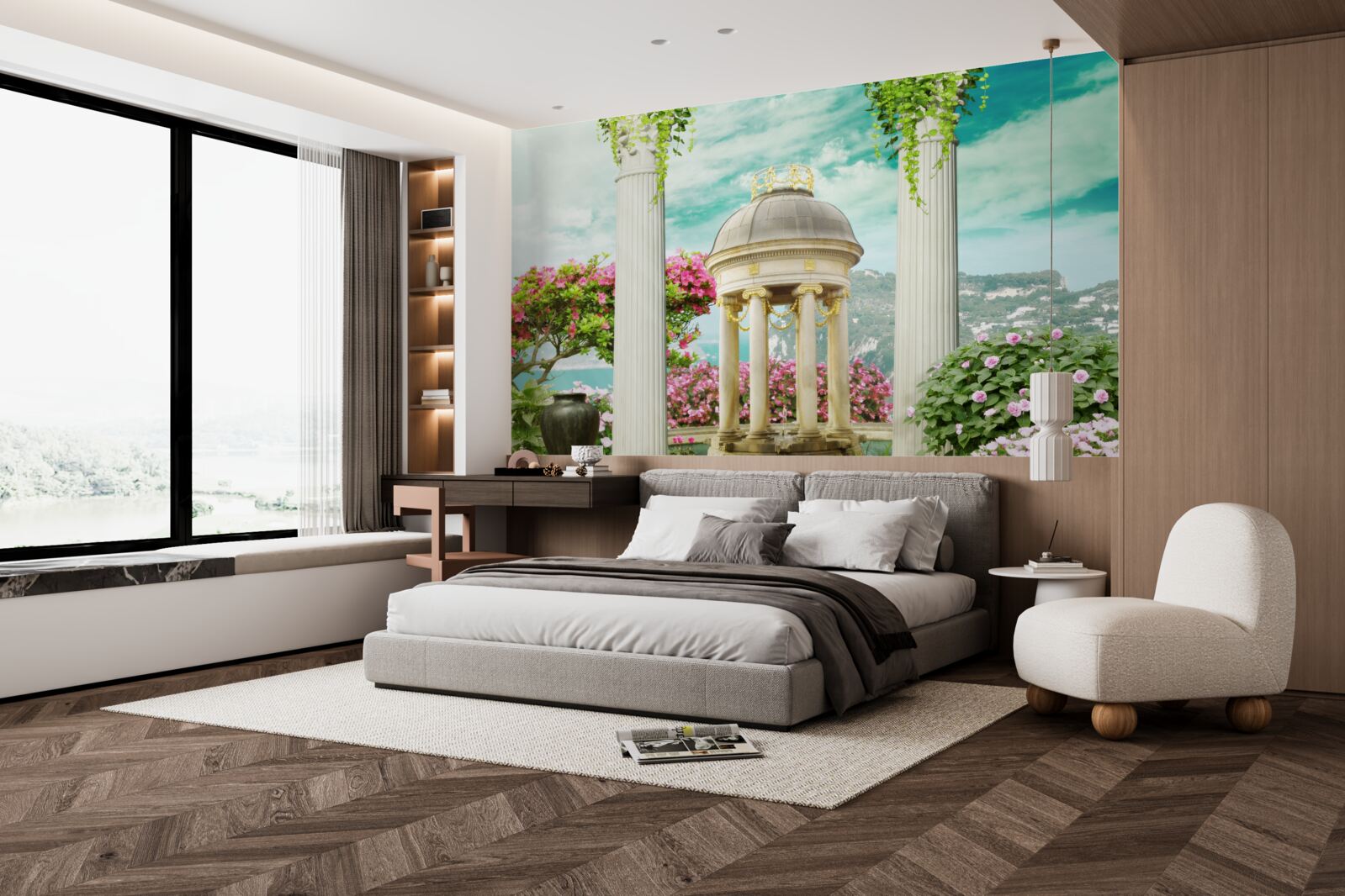 Fotobehang verbazingwekkende historische fontein