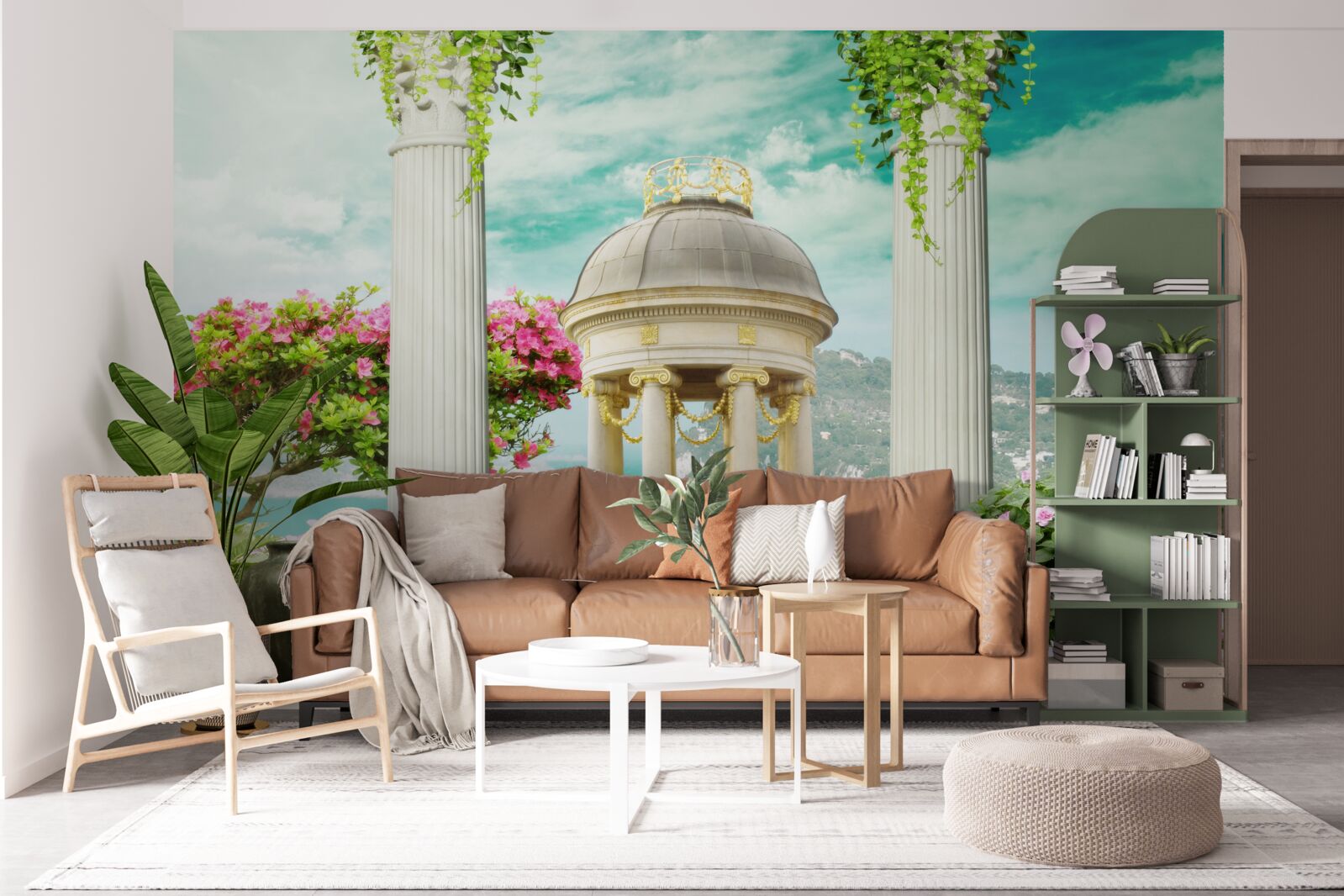 Fotobehang verbazingwekkende historische fontein