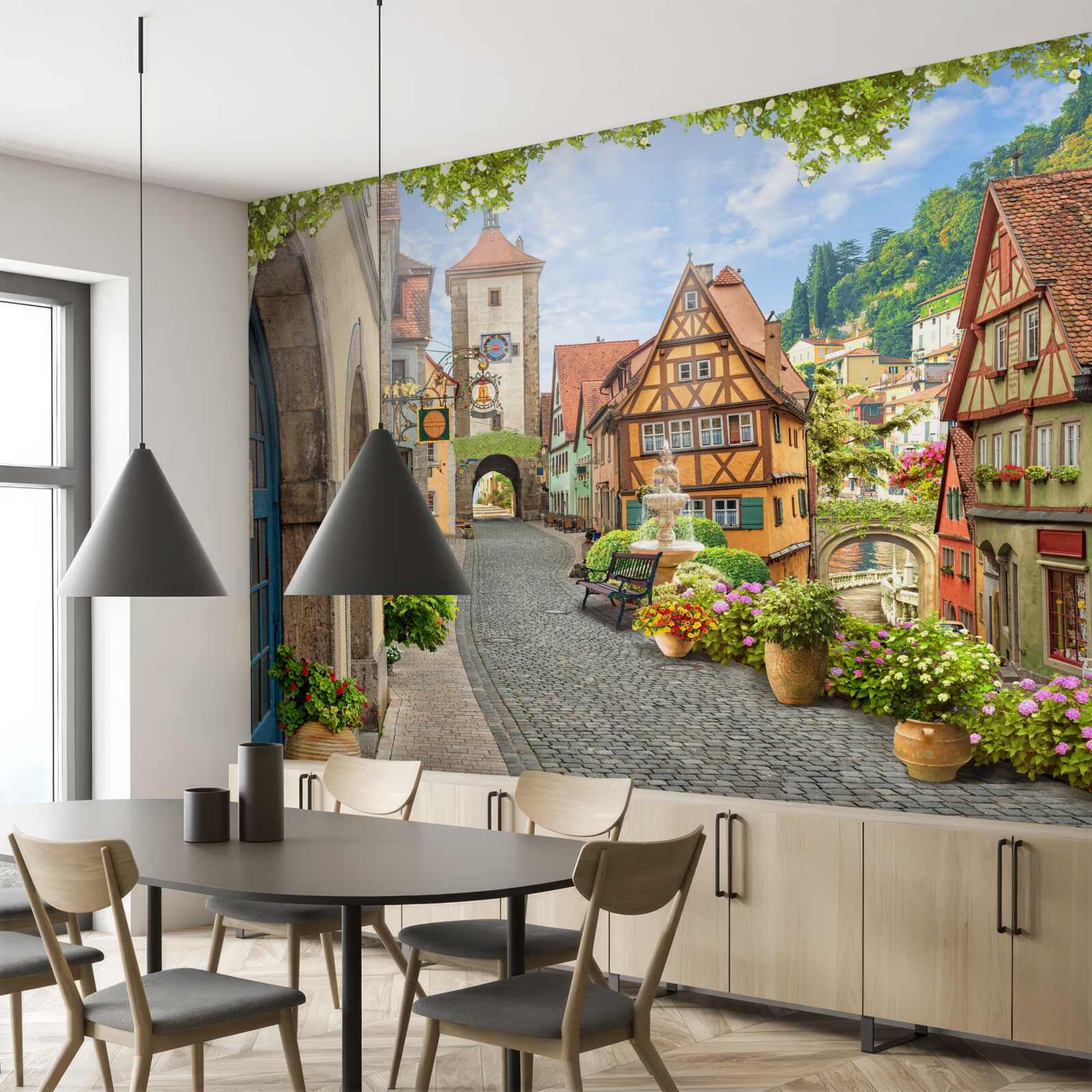 Fotobehang een geweldige stad met geschiedenis