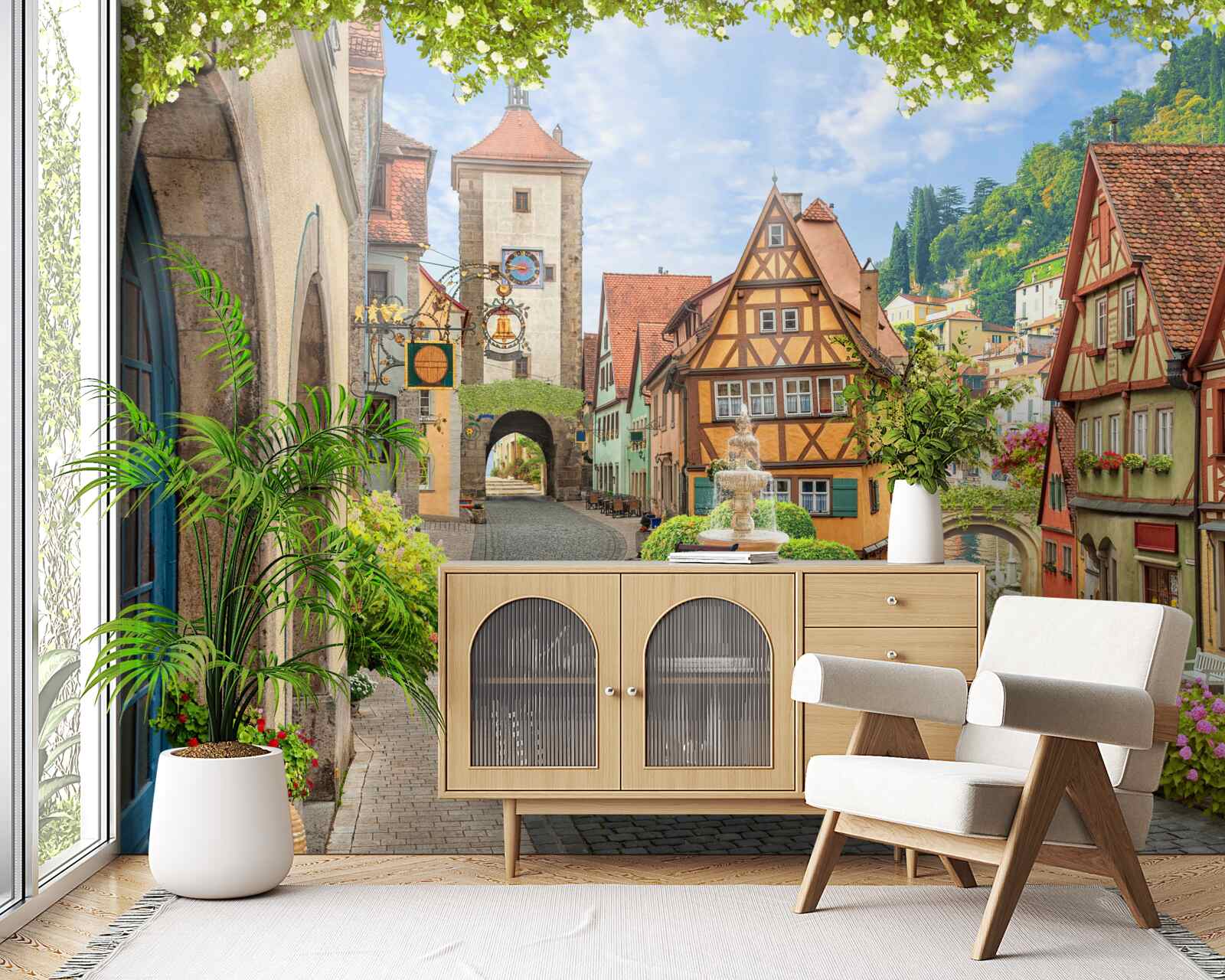 Fotobehang een geweldige stad met geschiedenis