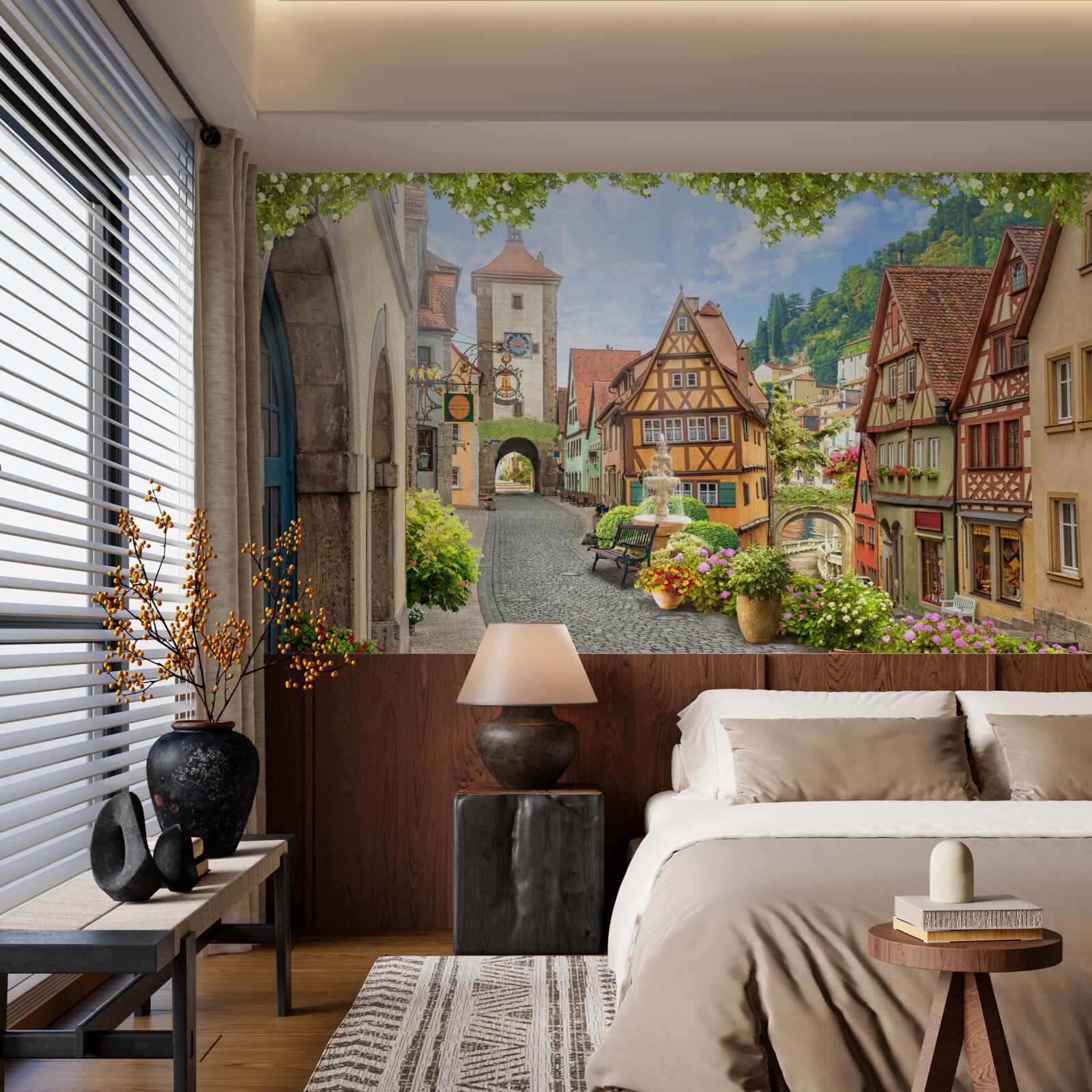 Fotobehang een geweldige stad met geschiedenis