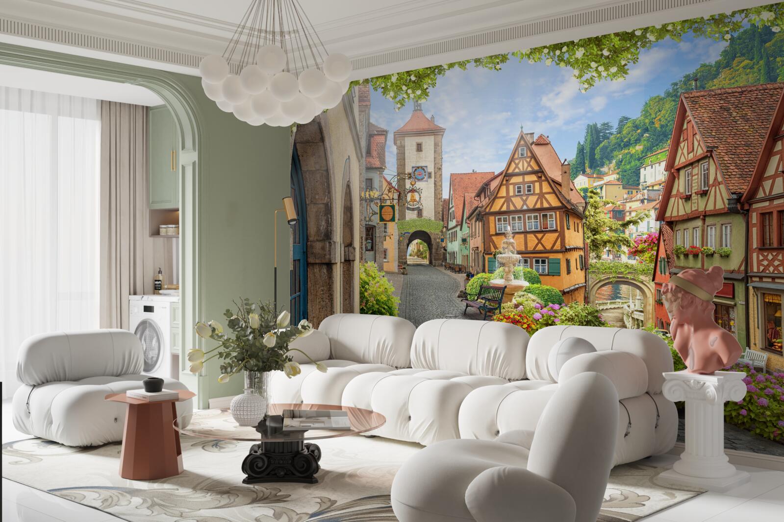 Fotobehang een geweldige stad met geschiedenis