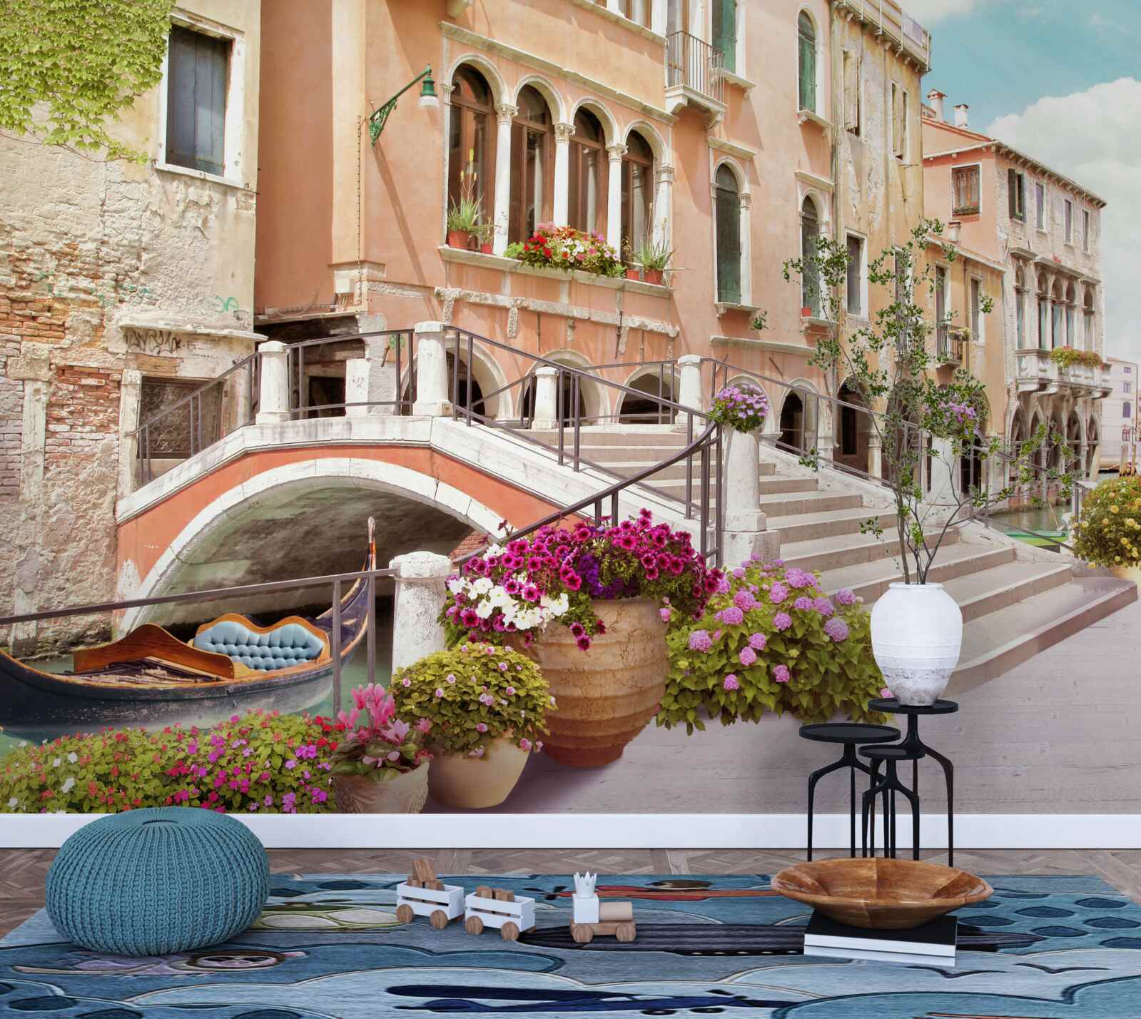 Fotobehang huizen in venice