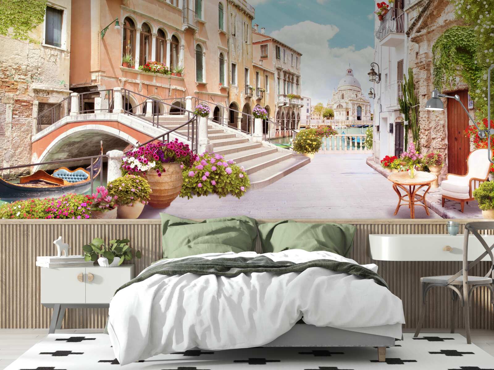 Fotobehang huizen in venice