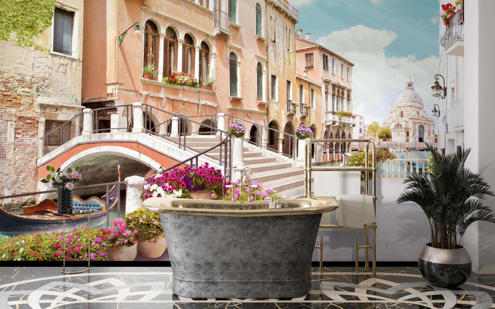 Fotobehang huizen in venice